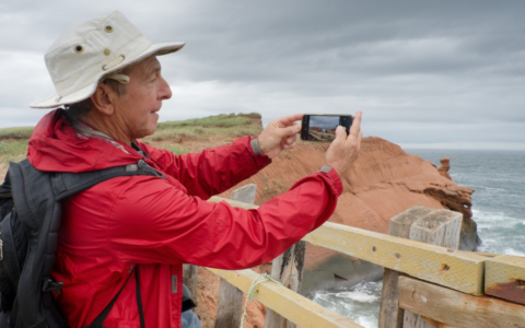 Safari photo avec téléphone cellulaires aux Iles de la Madeleine.