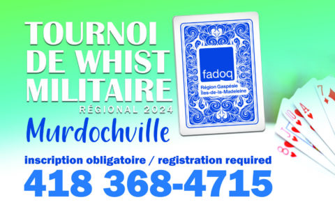 Tournoi de whist militaire régional 2024 - Murdochville