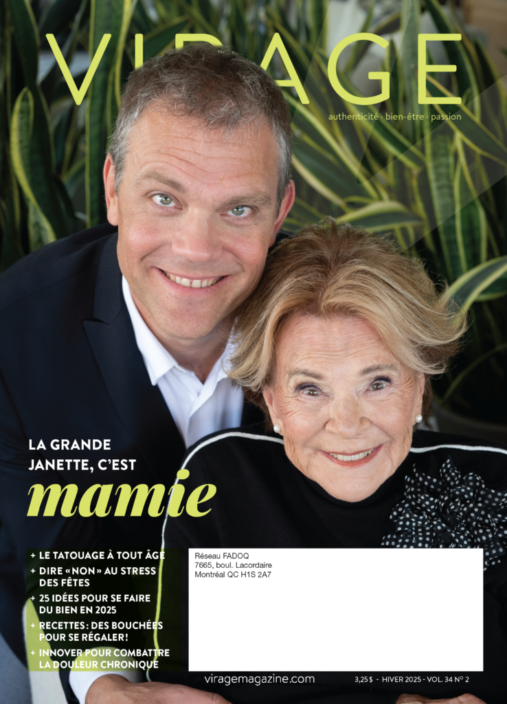 Couverture du magazine Virage avec Janette Bertrand