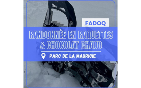 Randonnée en raquettes et chocolat chaud avec Marie-Eve Ricard !