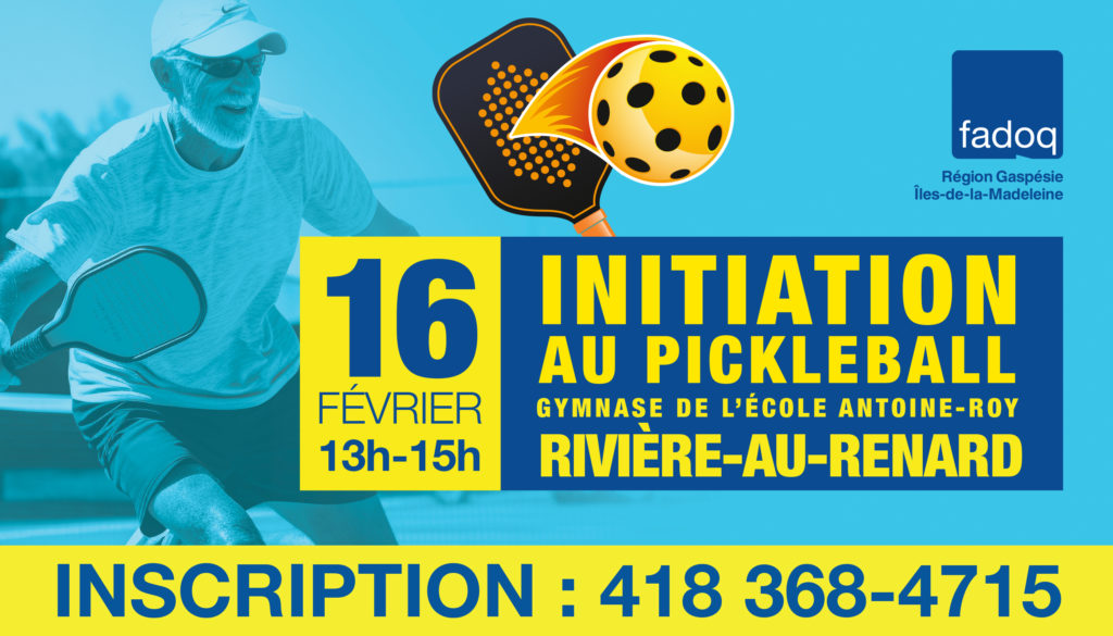 initiation Pickleball à Rivière-au-Renard