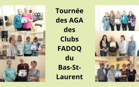 Tournée des clubs FADOQ du Bas-Saint-Laurent - AGA 2025