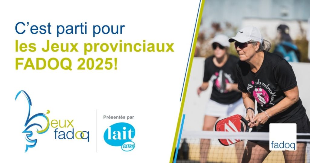 Image de lancement des Jeux FADOQ provinciaux