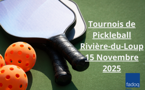 Tournois de Pickleball - Rivière-du-Loup - 15 Novembre 2025