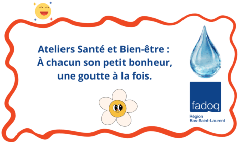 Ateliers Santé et Bien-être : À chacun son petit bonheur, une goutte à la fois