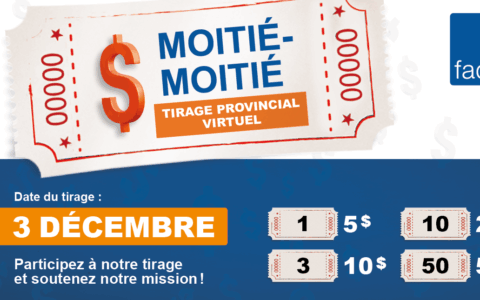 Un 2e tirage moitié-moitié provincial!
