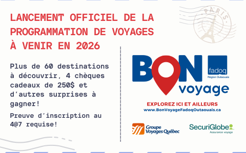 Invitation officielle au lancement de la programmation de voyages 2026 